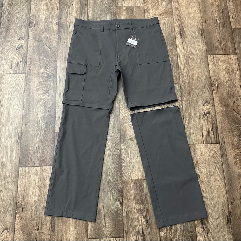 Eddie Bauer Cargo Convertible Pants Men’s Size 36x32 Gray